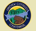 Lakeview Cottages centennial logo